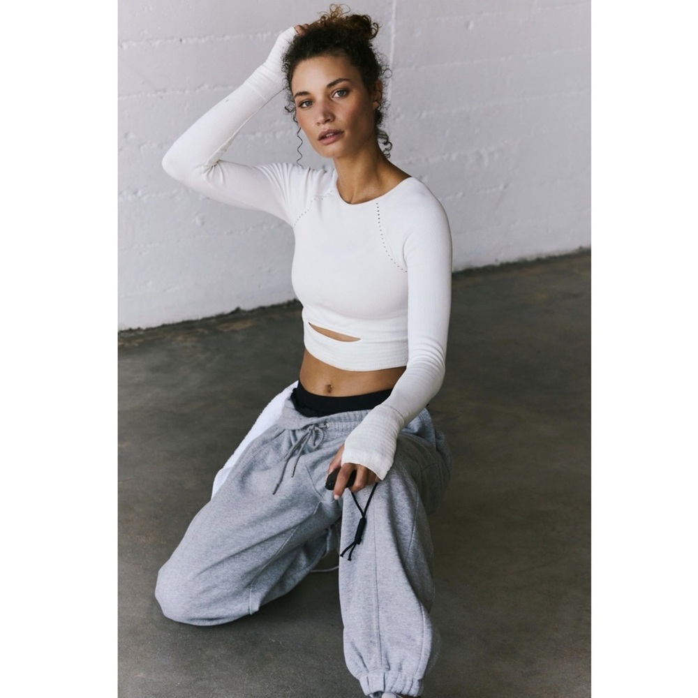 Free People Cut it Out Long Sleeve, Size M/L